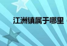江洲鎮(zhèn)屬于哪里（江洲鎮(zhèn)屬于哪個市）