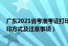 廣東2021省考準(zhǔn)考證打印方法（廣東省2022高考準(zhǔn)考證打印方式及注意事項(xiàng)）