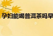 孕婦能喝普洱茶嗎早期（孕婦能喝普洱茶嗎）
