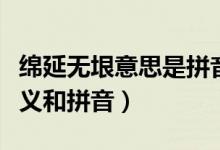 綿延無垠意思是拼音也是什么（綿延無垠的含義和拼音）