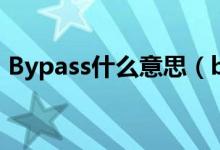 Bypass什么意思(bypass功能是什么意思)