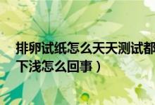 排卵試紙?jiān)趺刺焯鞙y(cè)試都是上深下淺?（排卵試紙總是上深下淺怎么回事）