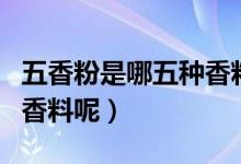五香粉是哪五種香料及比例（五香粉是哪五種香料呢）