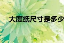 大度紙尺寸是多少（大度紙尺寸是多少）
