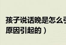 孩子說話晚是怎么引起的（小孩說話晚是什么原因引起的）