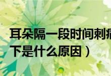 耳朵隔一段時(shí)間刺痛一下（耳后隔幾秒刺痛一下是什么原因）