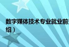 數(shù)字媒體技術專業(yè)就業(yè)前景（數(shù)字媒體技術專業(yè)就業(yè)前景介紹）