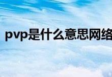 pvp是什么意思網(wǎng)絡(luò)用語(yǔ)（pvp是什么意思）