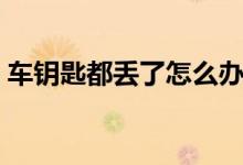 車鑰匙都丟了怎么辦（可以試試這三個辦法）