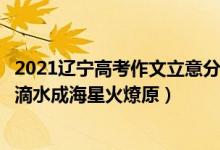 2021遼寧高考作文立意分析(2022遼寧高考作文押題預(yù)測(cè):滴水成海星火燎原)