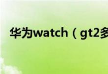 華為watch（gt2多少錢 功能強大的手表）
