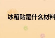 冰箱貼是什么材料（冰箱貼是什么東西）