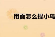 用面怎么捏小鳥（用面怎么做漿糊）