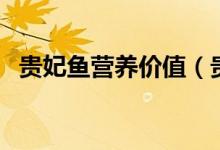 貴妃魚營養(yǎng)價值（貴妃魚營養(yǎng)價值有哪些）