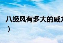 八級(jí)風(fēng)有多大的威力（八級(jí)風(fēng)有多大的破壞力）