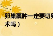 卵巢囊腫一定要切卵巢嗎（卵巢囊腫一定要手術嗎）