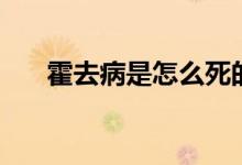 霍去病是怎么死的（霍去病資料介紹）