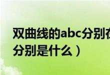 雙曲線的abc分別在哪圖文版（雙曲線的abc分別是什么）