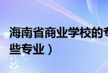 海南省商業(yè)學(xué)校的專業(yè)（海南省商業(yè)學(xué)校有哪些專業(yè)）