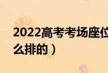 2022高考考場(chǎng)座位號(hào)排列圖（高考座位是怎么排的）