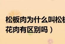 松板肉為什么叫松板肉（松板肉是什么肉和梅花肉有區(qū)別嗎）