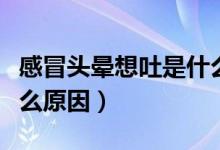 感冒頭暈想吐是什么意思（感冒頭暈想吐是什么原因）