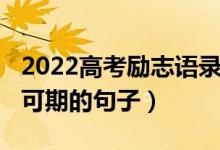 2022高考勵(lì)志語錄（2022希望高考成功未來可期的句子）