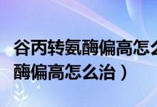 谷丙轉氨酶偏高怎么一下就降下來（谷丙轉氨酶偏高怎么治）