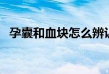 孕囊和血塊怎么辨認（孕囊和血塊的區(qū)別）