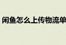 閑魚怎么上傳物流單號（閑魚怎么上小法庭）