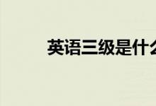 英語三級是什么（什么時間考試）