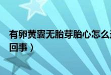 有卵黃囊無(wú)胎芽胎心怎么造成的（有卵黃囊無(wú)胎芽胎心怎么回事）