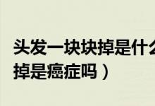 頭發(fā)一塊塊掉是什么原因引起的（頭發(fā)一塊塊掉是癌癥嗎）
