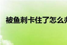 被魚刺卡住了怎么辦（三個(gè)錯(cuò)誤偏方介紹）
