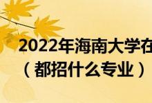 2022年海南大學(xué)在四川招生計(jì)劃及招生人數(shù)(都招什么專業(yè))