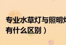 專業(yè)水草燈與照明燈區(qū)別（水草燈和普通的燈有什么區(qū)別）