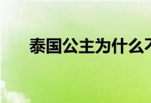 泰國(guó)公主為什么不結(jié)婚(如今來(lái)看看)