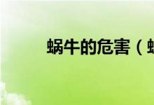 蝸牛的危害（蝸牛的危害有什么）