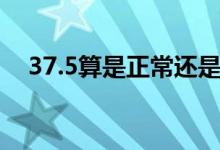 37.5算是正常還是發(fā)燒（37.5算低燒嗎）