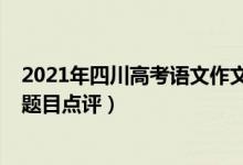 2021年四川高考語(yǔ)文作文題目（2022年四川高考語(yǔ)文作文題目點(diǎn)評(píng)）