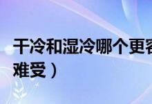 干冷和濕冷哪個更容易凍死（干冷和濕冷哪個難受）