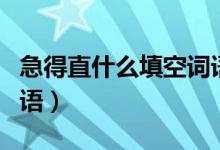 急得直什么填空詞語(yǔ)兩字（急得直什么填空詞語(yǔ)）