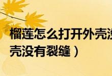 榴蓮怎么打開外殼沒有裂縫（榴蓮怎么打開外殼沒有裂縫）