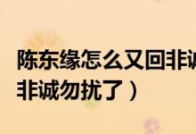 陳東緣怎么又回非誠勿擾了（陳東緣怎么又上非誠勿擾了）