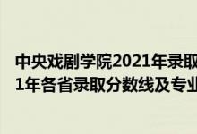 中央戲劇學(xué)院2021年錄取分?jǐn)?shù)線是多少（中央戲劇學(xué)院2021年各省錄取分?jǐn)?shù)線及專業(yè)分?jǐn)?shù)線）