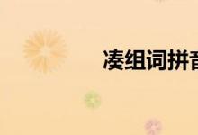 湊組詞拼音（湊的意思）