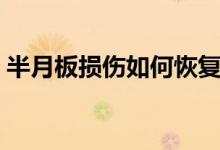 半月板損傷如何恢復(fù)(怎么恢復(fù)半月板損傷)
