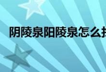 陰陵泉陽(yáng)陵泉怎么找（陰陵泉有哪些找法）