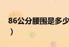 86公分腰圍是多少碼（86公分腰圍是多少尺）