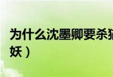 為什么沈墨卿要殺貓兒（為什么沈墨卿要殺貓妖）